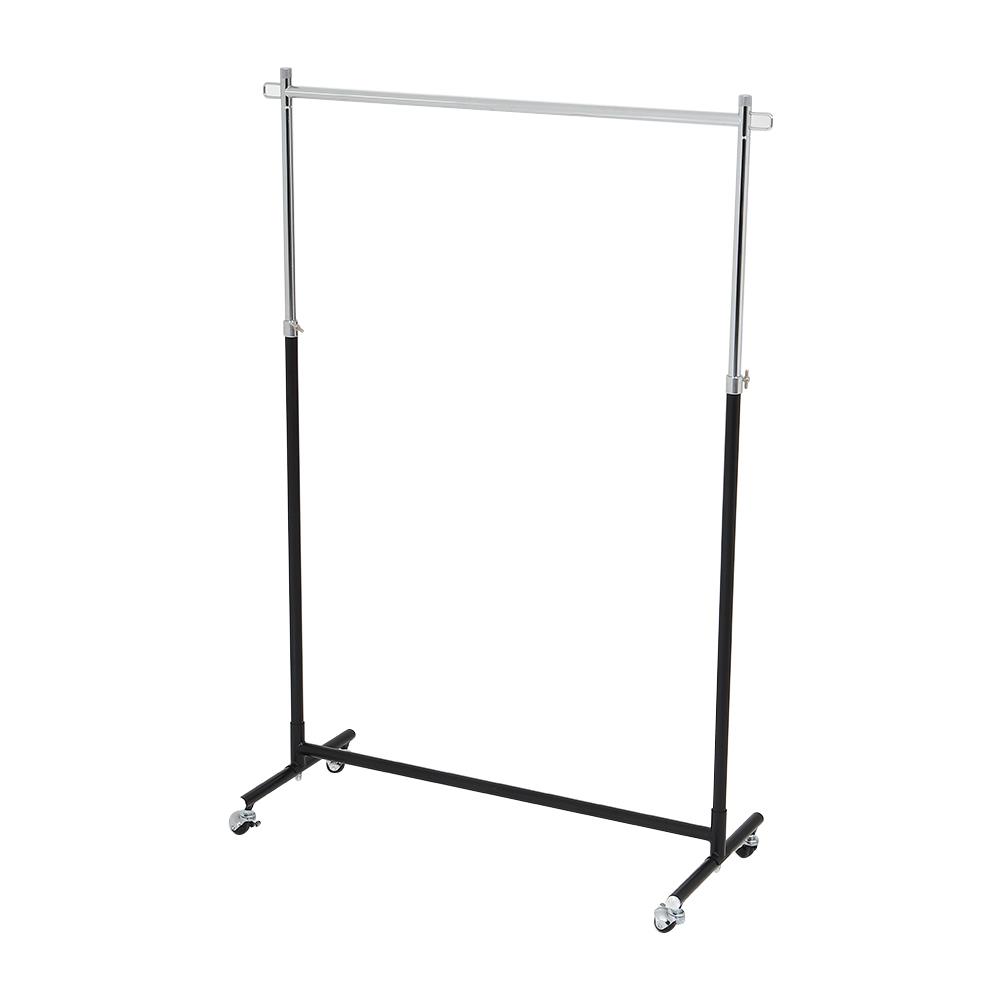 ราวแขวนผ้าปรับระดับได้ 100.5x41x184cm สีดำ PLIM