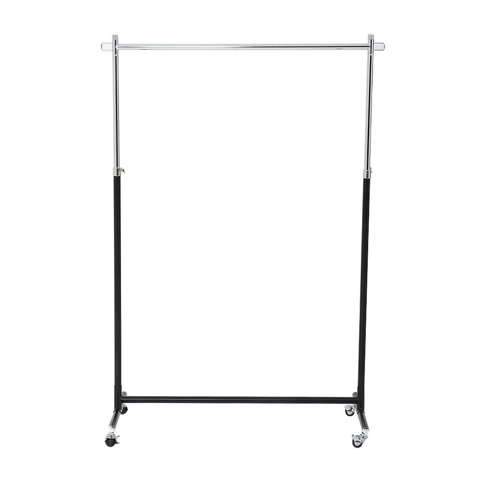 ราวแขวนผ้าปรับระดับได้ 100.5x41x184cm สีดำ PLIM