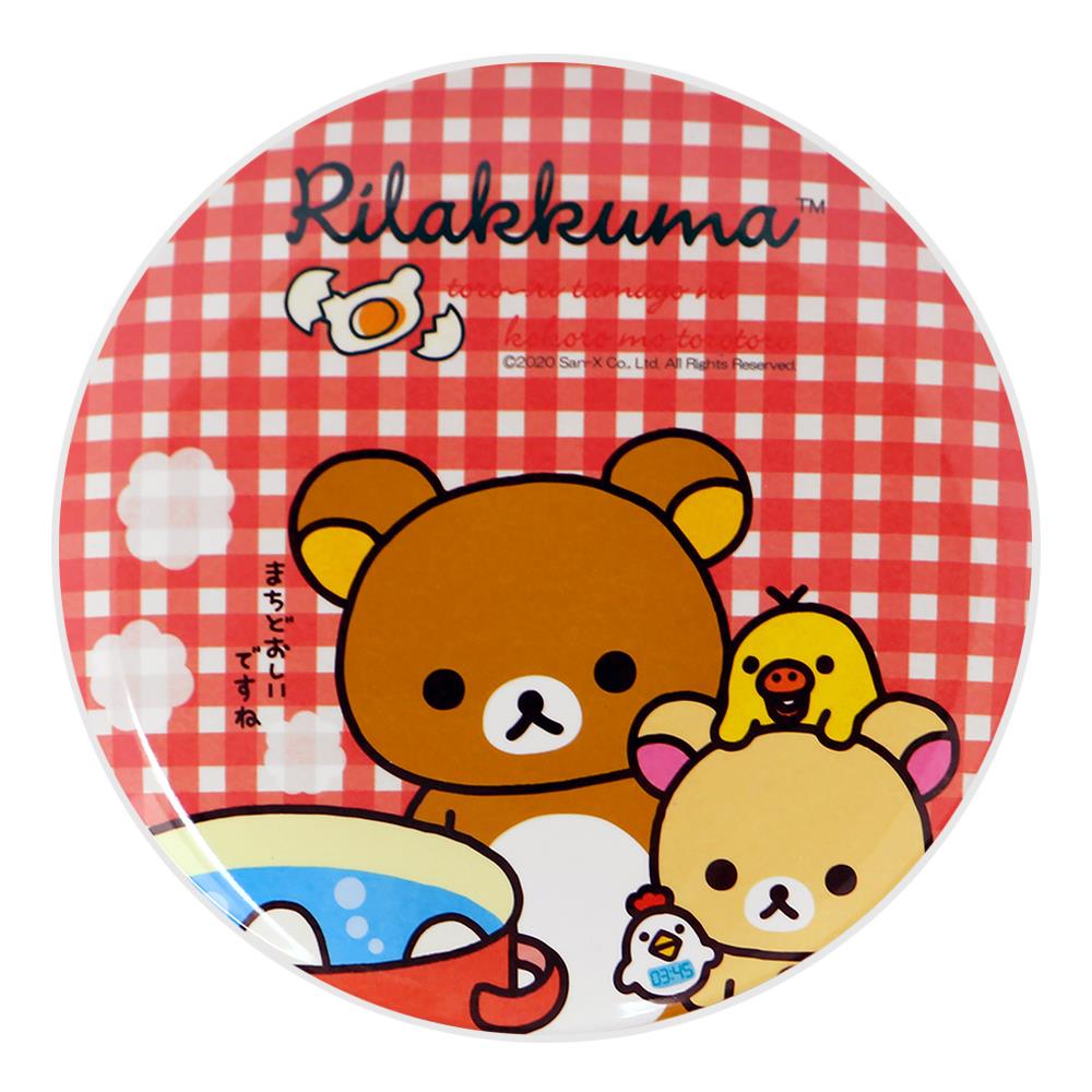 จานเมลามีนตื้น 8" SUPERWARE RILAKKUMA MEETS WITH EGGS