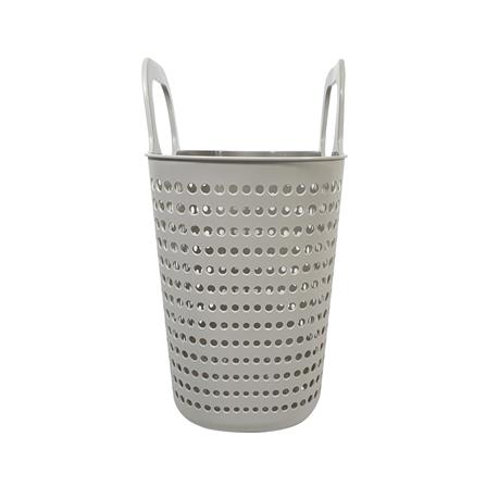 ตะกร้าผ้าเหลี่ยมหูหิ้ว PLIM BUBBLE SIZE M สีเทา_3