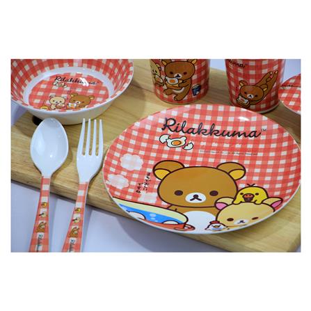 ชุดช้อนส้อมเมลามีน SUPERWARE RILAKKUMA MEETS WITH EGGS 2 ชิ้น/ชุด_1