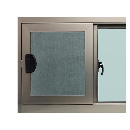 หน้าต่างบานเลื่อน อะลูมิเนียม S-S มุ้ง WINTOP 80X50 ซม. สีแชมเปญ_1