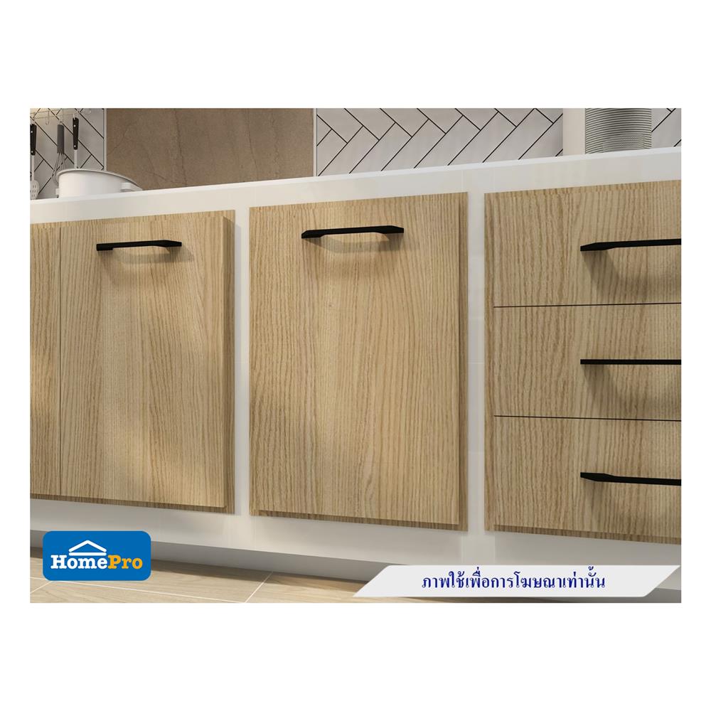 บานซิงค์เดี่ยว PARAZZO ENZO มือจับดำ 40x60 ซม. สีเนเจอรัลโอ๊ค