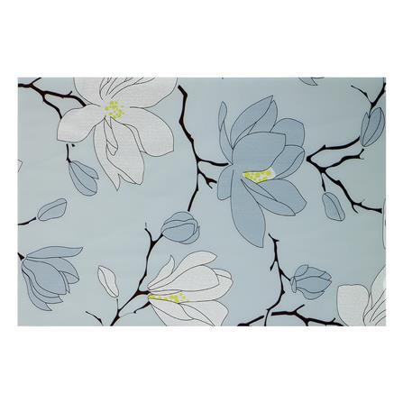 แผ่นรองจาน PVC SRITHAI BUTTERFLY FLOWERS สีเทา_0