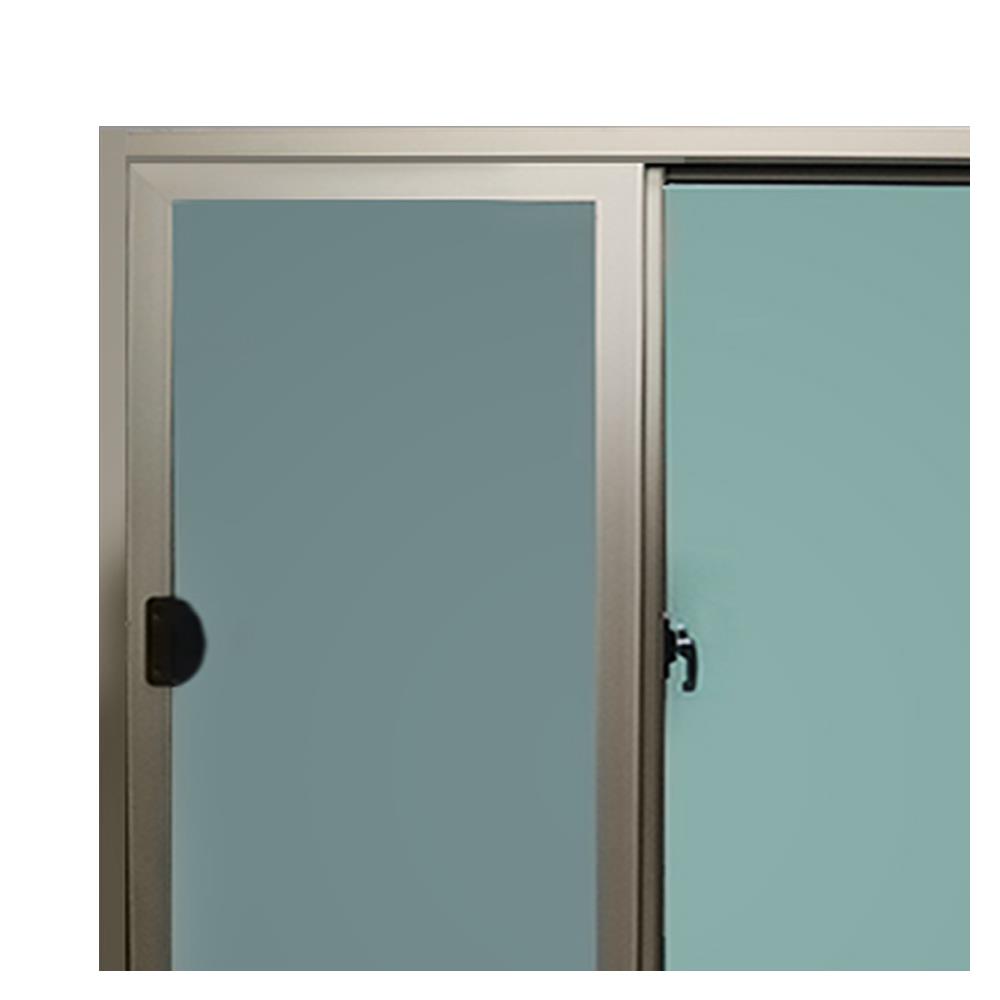 หน้าต่างบานเลื่อน อะลูมิเนียม WINTOP 120X110 ซม. สีแชมเปญ