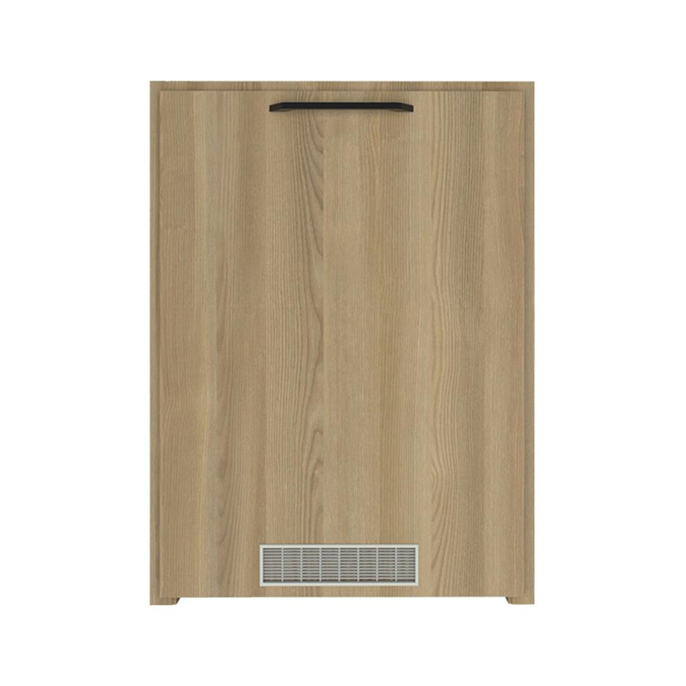 บานถังแก๊ส WPC PARAZZO ENZO มือจับดำ 50x70 ซม. สี เนเจอรัลโอ๊ค