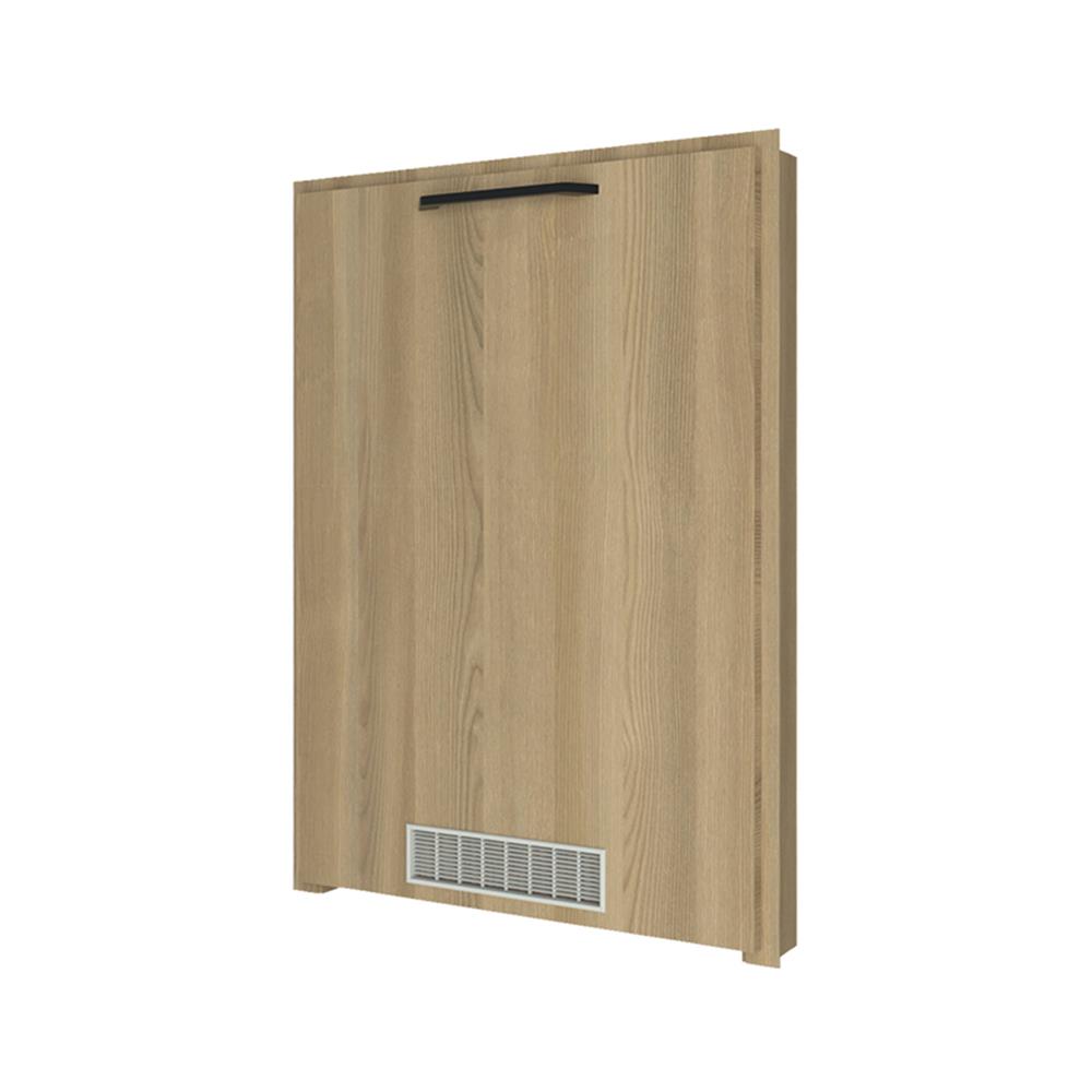 บานถังแก๊ส WPC PARAZZO ENZO มือจับดำ 50x70 ซม. สี เนเจอรัลโอ๊ค