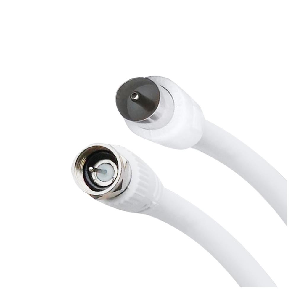 สายอากาศ TV พร้อมแจ็ค MOVADA 10 เมตร สีขาว