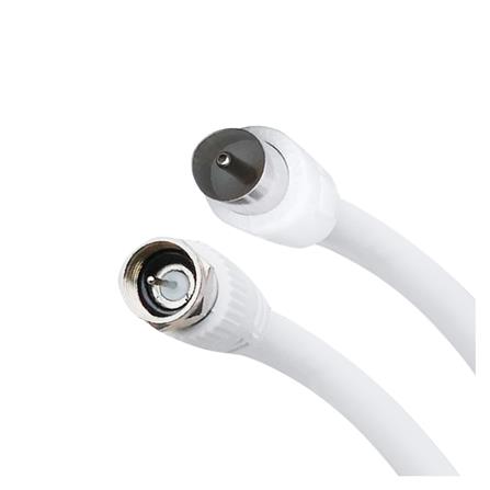 สายอากาศ TV พร้อมแจ็ค MOVADA 10 เมตร สีขาว_1