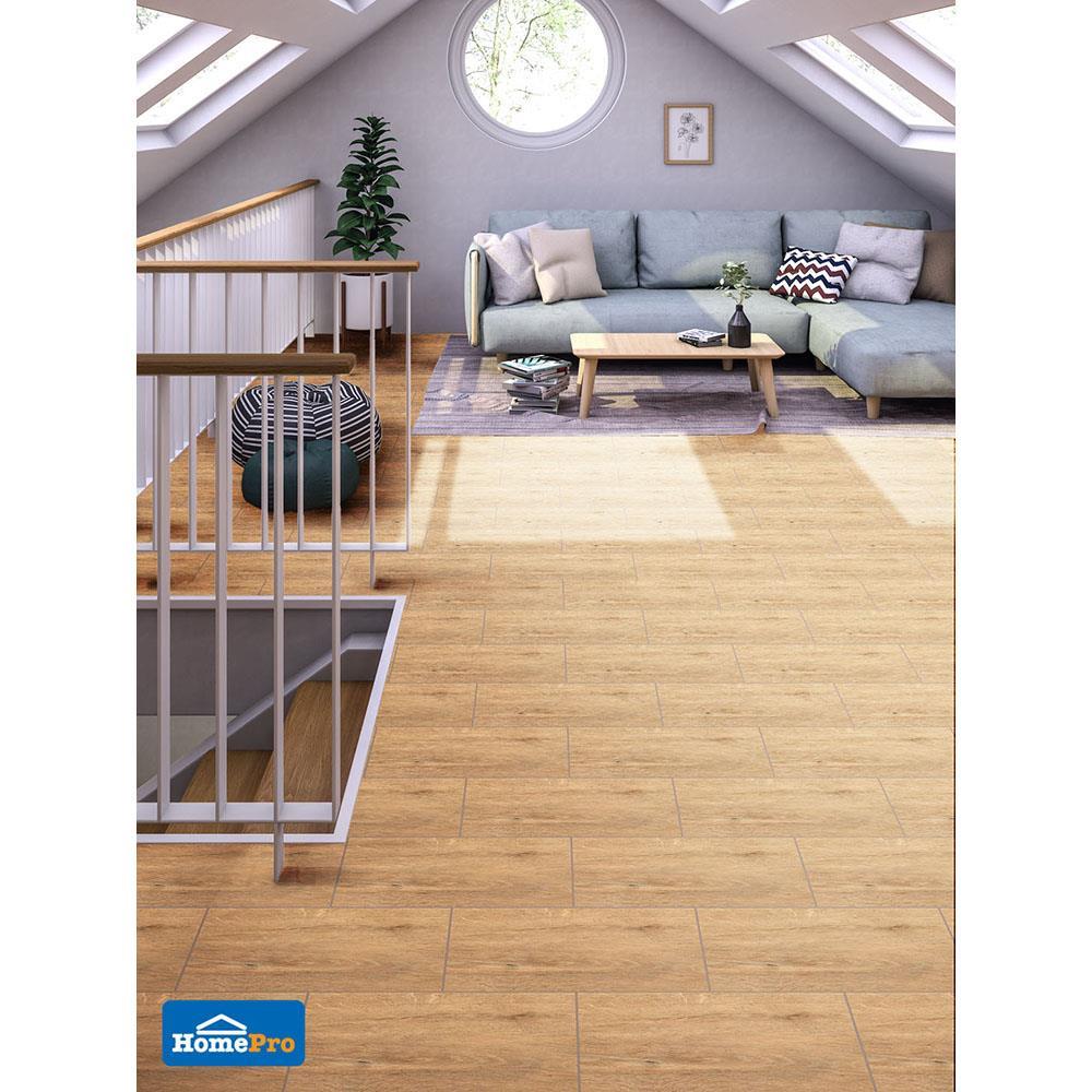 กระเบื้องพื้น 12x24 นิ้ว COTTO พิโลวู้ด น้ำตาล (HYG) 1.44M2