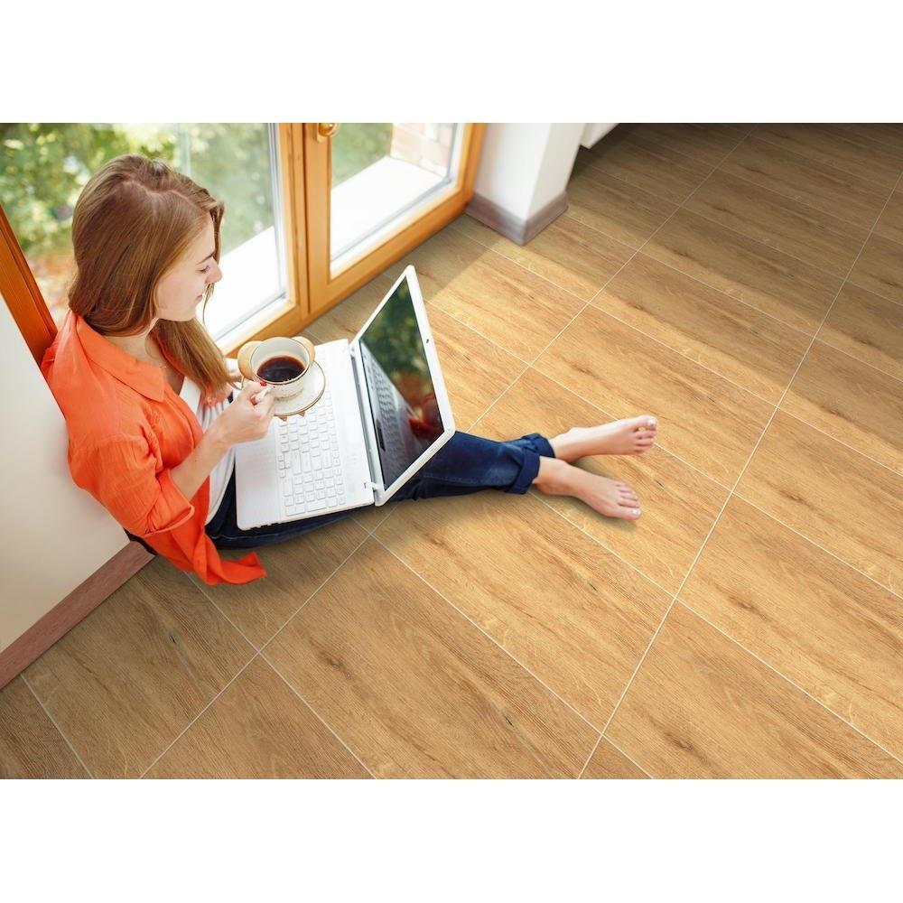 กระเบื้องพื้น 12x24 นิ้ว COTTO พิโลวู้ด น้ำตาล (HYG) 1.44M2