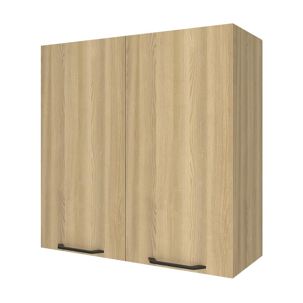 ตู้คู่ WPC PARAZZO ENZO มือจับดำ 80x80 ซม. สีเนเจอรัลโอ๊ค