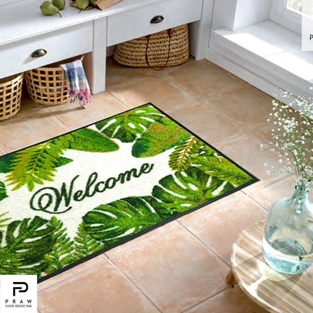 พรม PRAW TROPICAL 50X75 ซม. สีเขียว