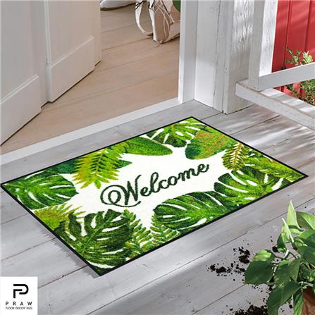 พรม PRAW TROPICAL 50X75 ซม. สีเขียว_3