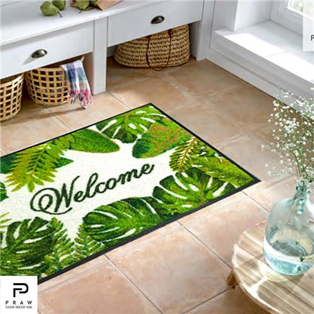 พรม PRAW TROPICAL 50X75 ซม. สีเขียว_4