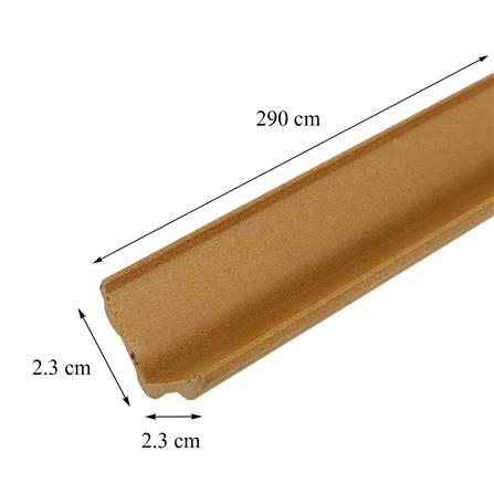 ไม้มอบฝ้านอก WPC CROBERN 3.8X290X2.3 ซม. สีไม้สักทอง_6