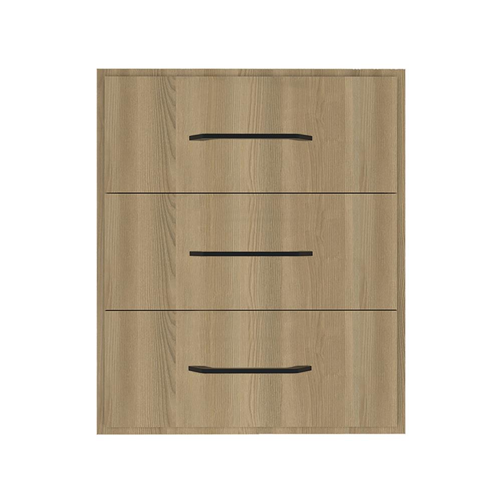 ตู้ลิ้นชัก 3 ชั้น WPC PARAZZO ENZO มือจับดำ 50x60 ซม. สี เนเจอรัลโอ๊ค