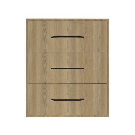 ตู้ลิ้นชัก 3 ชั้น WPC PARAZZO ENZO มือจับดำ 50x60 ซม. สี เนเจอรัลโอ๊ค