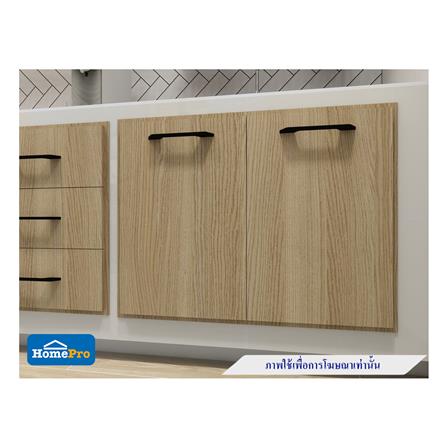 บานซิงค์คู่ WPC PARAZZO ENZO มือจับดำ 80x60 ซม. สี เนเจอรัลโอ๊ค_3