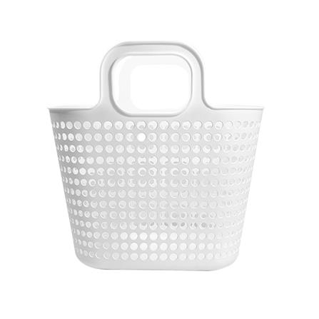 ตะกร้าผ้าเหลี่ยมหูหิ้ว PLIM BUBBLE SIZE M สีขาว_2