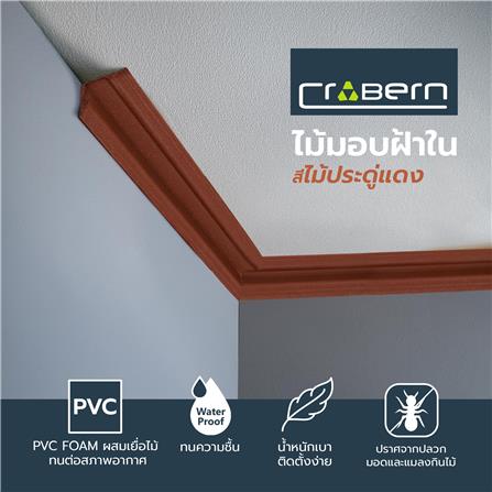 ไม้มอบฝ้าใน WPC CROBERN 3X290X2.3 ซม. สีไม้ประดู่แดง_6