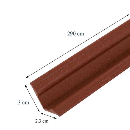 ไม้มอบฝ้าใน WPC CROBERN 3X290X2.3 ซม. สีไม้ประดู่แดง_7