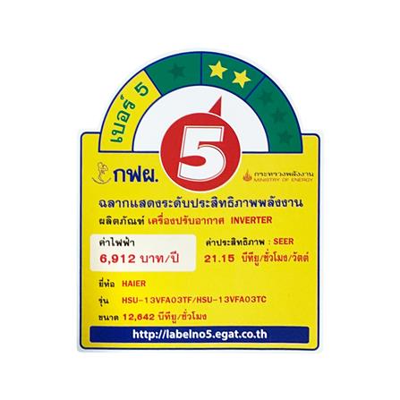 แอร์ผนัง HAIER HSU-13VFA03T 12,642 บีทียู อินเวอร์เตอร์_1