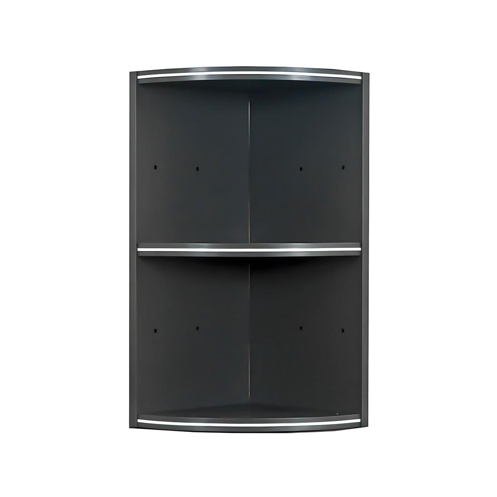 ชั้นจบมุมโค้ง KING PLATINUM 32x67.8 ซม. สีเทา