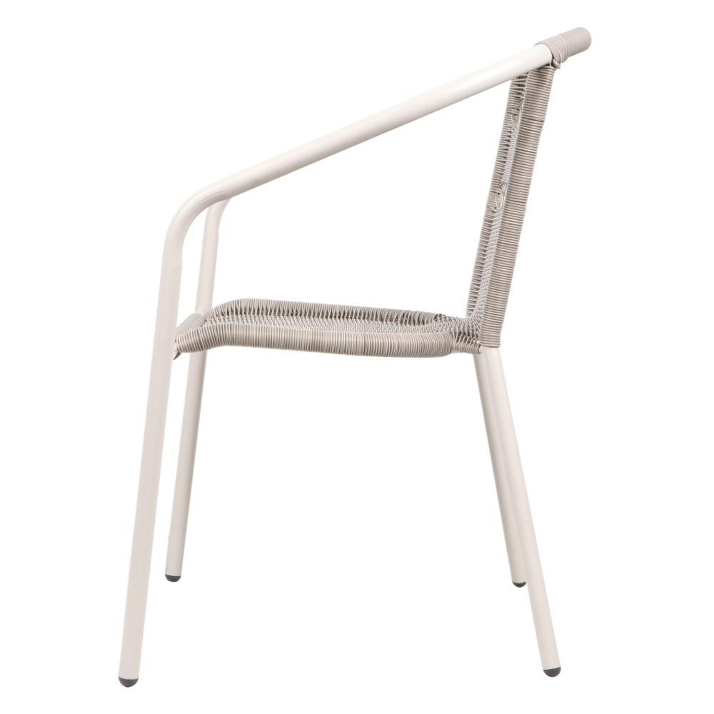 เก้าอี้หวายเทียม SPRING WICKER X สีเทาอ่อน