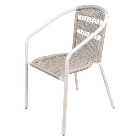 เก้าอี้หวายเทียม SPRING WICKER X สีเทาอ่อน_2