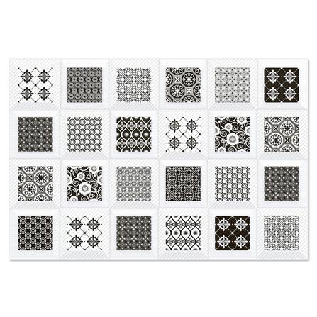 กระเบื้องผนัง 30x45 ซม. TARA ครีดกลาง ขาว-ดำ II 0....