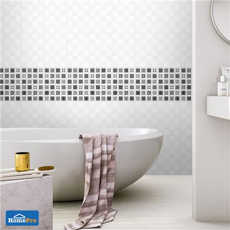 กระเบื้องผนัง 30x45 ซม. TARA ครีดกลาง ขาว-ดำ II 0.81M2_3