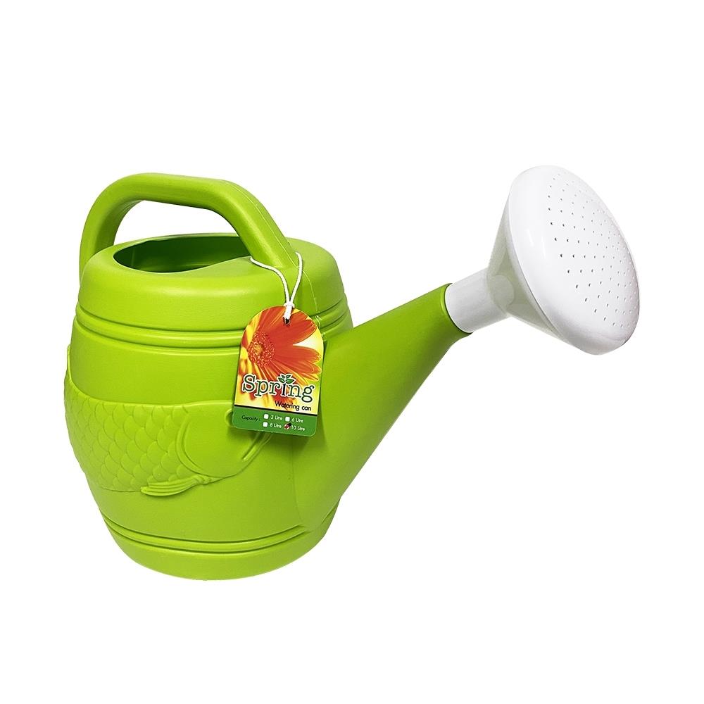 บัวรดน้ำปลามังกร SPRING 10 ลิตร สีเขียว