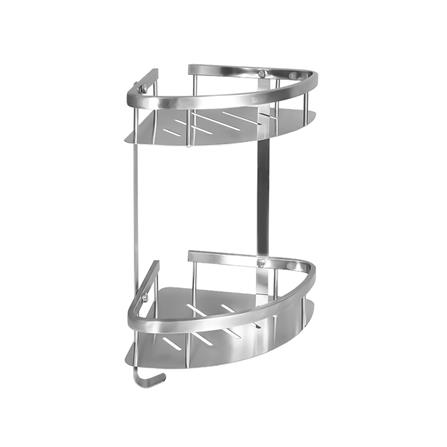 ตะแกรงวางของเข้ามุม 2 ชั้น RASLAND RA B20255 สเตนเลส