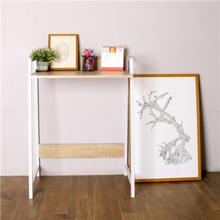 โต๊ะทำงานไม้ CTREND GR-002 64 ซม. สีบีช/ขาว_1