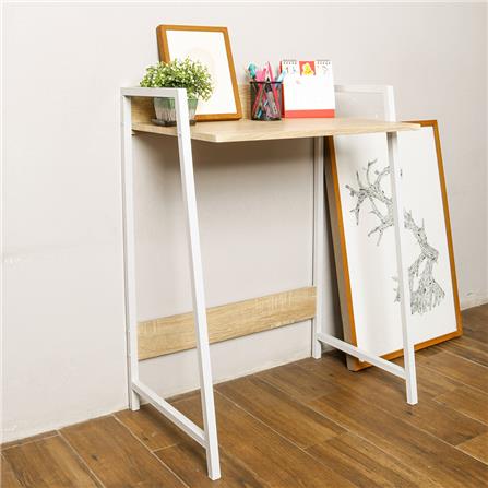 โต๊ะทำงานไม้ CTREND GR-002 64 ซม. สีบีช/ขาว_2