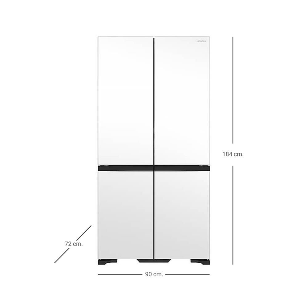 ตู้เย็น MULTI DOOR HITACHI RWB640VFX MGW 20.1 คิว กระจกขาว อินเวอร์เตอร์