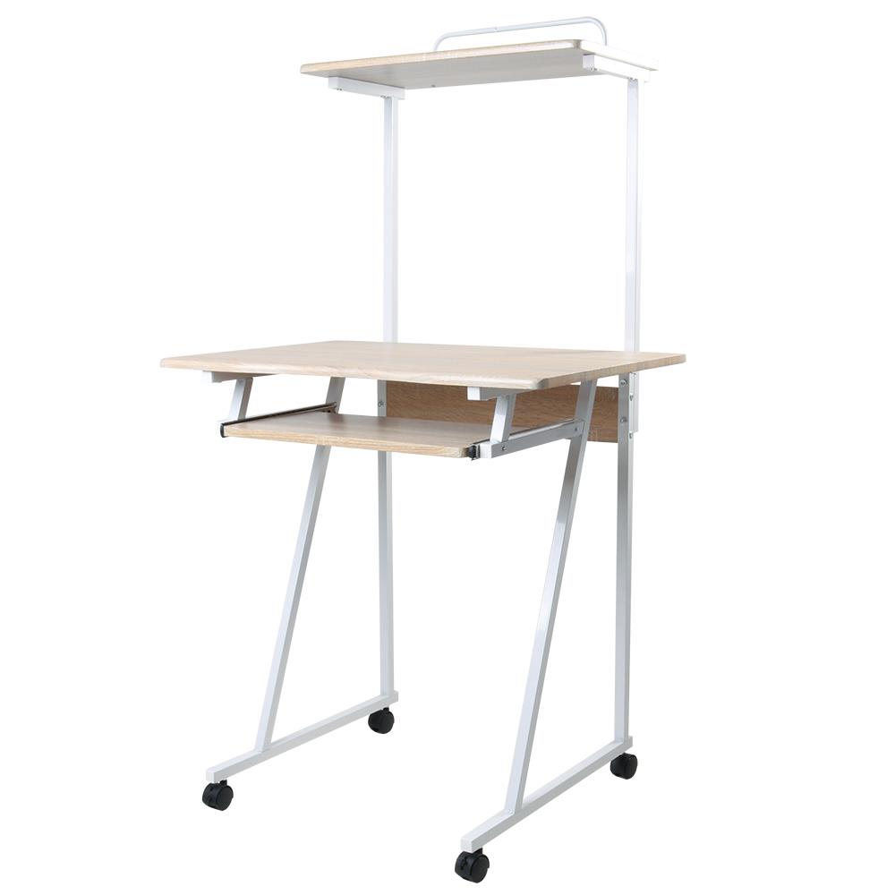 โต๊ะทำงานไม้ CTREND GR-004 สีธรรมชาติ/ขาว