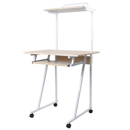 โต๊ะทำงานไม้ CTREND GR-004 สีธรรมชาติ/ขาว