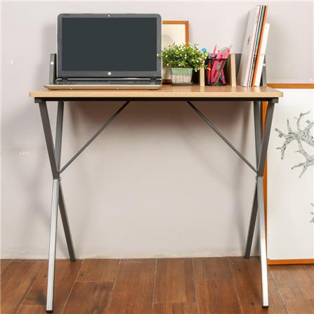 โต๊ะทำงานไม้ CTREND GR-003 สีไม้ธรรมชาติ/เทา_9