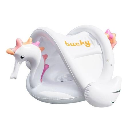 ห่วงยางแบบสอดขาลอยคู่ FLOAT ME SUMMER ม้าน้ำ สีขาว_0