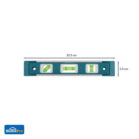 ระดับน้ำ ขอบอะลูมิเนียม มีแม่เหล็ก MAZDOX W062002 9 นิ้ว_3