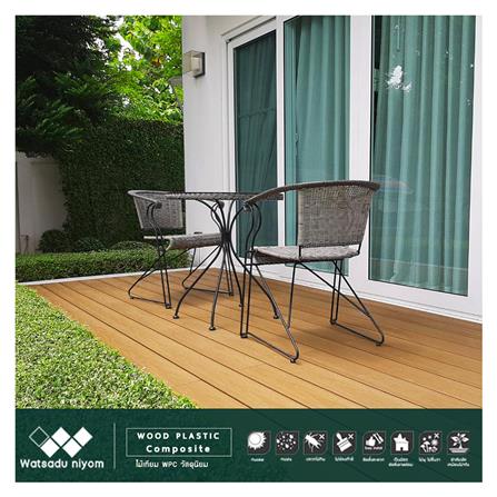 ไม้พื้นภายนอก WATSADUNIYOM TIMELESS  13.5X240X2.5 ซม. สีไม้สัก_3