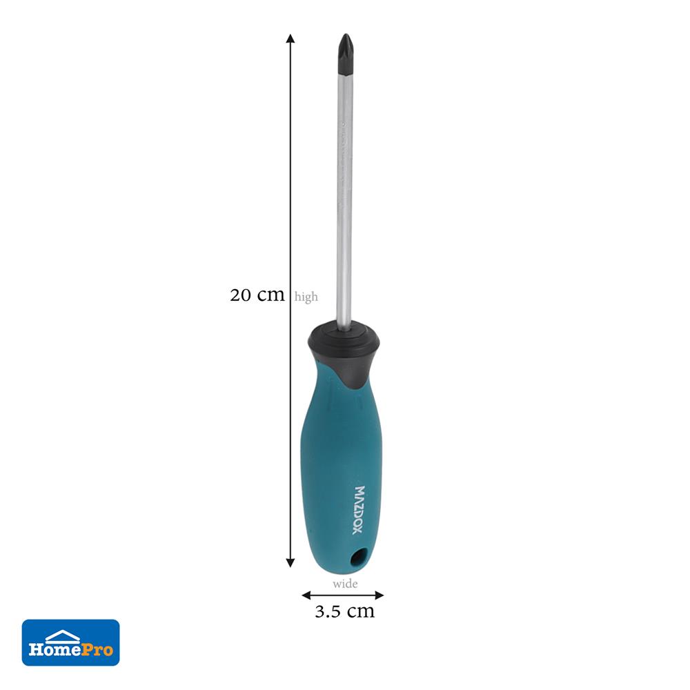 ไขควงปากแฉก MAZDOX W021044 PZ1x4 นิ้ว