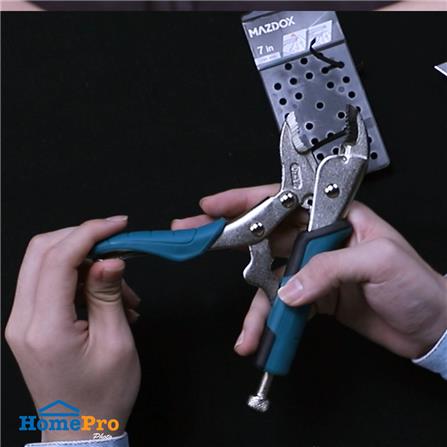 คีมล็อกปากโค้ง CRV MAZDOX W031094 7 นิ้ว_5