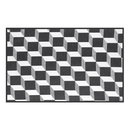 เสื่ออเนกประสงค์ MAT-ER TILES 3D Size M 150x240 ซม. สีดำ/ขาว