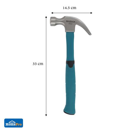 ค้อนหงอนด้ามไฟเบอร์ MAZDOX W041039 20 ออนซ์_5
