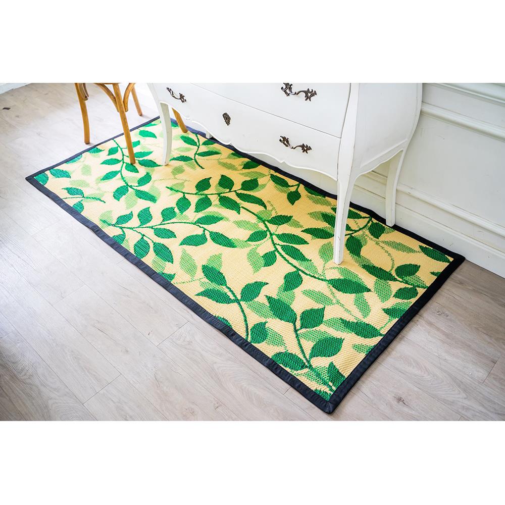 เสื่ออเนกประสงค์ MAT-ER LEAF SIZE S 90x200 ซม. สีเขียว/ครีม