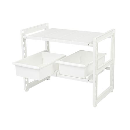 ชั้นวางของใต้ซิงค์ 2 ชั้นปรับได้ มีลิ้นชัก EKONO_2