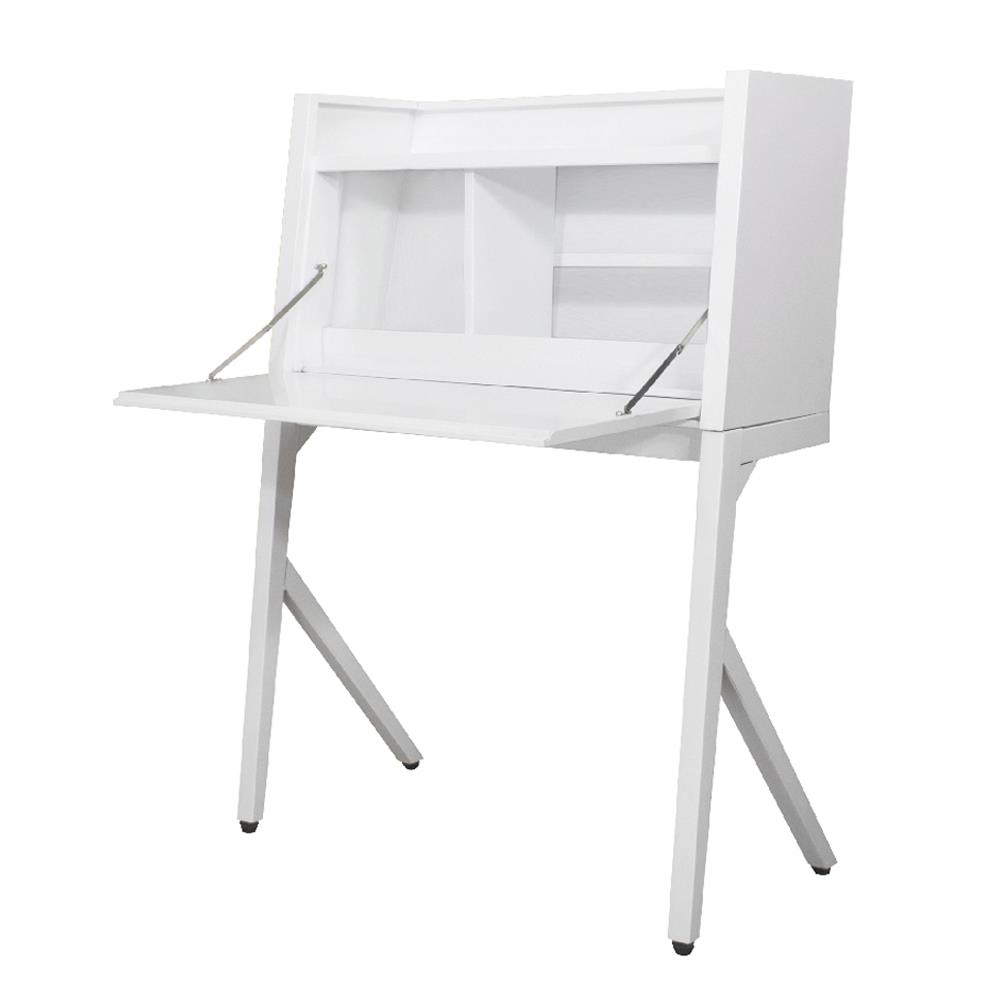 โต๊ะทำงานเหล็ก KIOSK BV-01 90 ซม. สีขาว